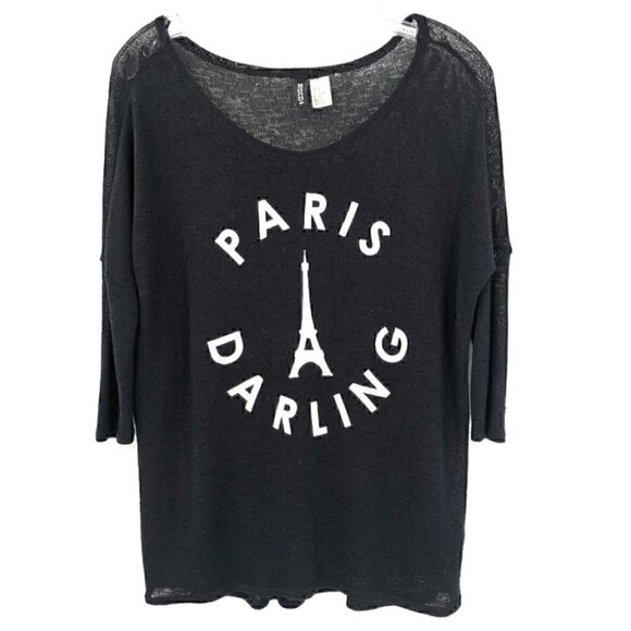 H&M Divided Women's XS Paris Darling Eiffel Top - Picture 1 of 7